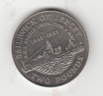 Jersey Liberation Anniversary 1985 £2 Coin Condition Circulated - Jersey