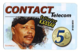 ANTILLES GUADELOUPE MARTINIQUE  CARTE TELEPHONIQUE CONTACT TELECOM 5€ KASSAV GEORGES DECIMUS - Antillas (Francesas)