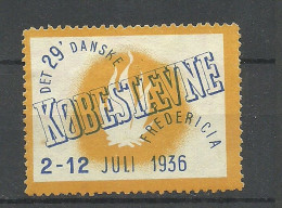 DENMARK Dänemark Danmark 1936 Advertising Stamp Reklamemarke Frederica (*) - Unused Stamps