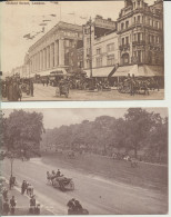 CARTES POSTALES  EUROPE  ANGLETERRE  LONDRES  (HYDE PARK &  OXFORD  STREET )     1921.    2PIECES. - Hyde Park