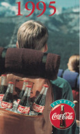 Calendarietto - Coca Cola - Anno 1995 - Tamaño Grande : 1991-00