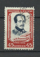 RUSSLAND RUSSIA 1939 Michel 728 O Lermontow - Oblitérés