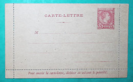 ENTIER 15C ROUGE CARTE LETTRE PRINCE CHARLES III MONACO NEUF COVER - Interi Postali