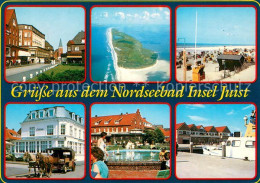 73715535 Juist Nordseebad Ortsmotive Kurpark Strand Pferdebus Anleger Nordseeins - Juist