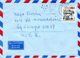 74531 - Berlin - 1966 - 80Pfg Neu-Berlin EF A LpBf BERLIN - ... -> Chicago, IL (USA) - Cartas & Documentos