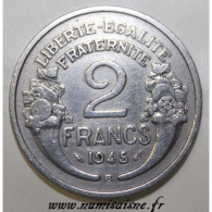 GADOURY 538a - 2 FRANCS 1945 B - Beaumont Le Roger - TYPE MORLON - KM 904 - TTB - 2 Francs