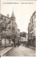 Delcampe - 69  - Beaujeu - Place De La Liberté    **CPA   Vierge  Animée ** - Beaujeu