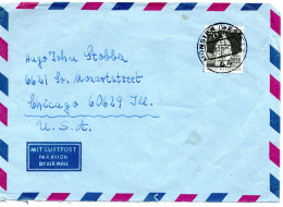 74540 - Bund - 1967 - 70Pfg Gr.Bauten EF A LpBf MUENSTER -> Chicago, IL (USA) - Lettres & Documents