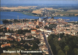 72049577 Wolgast Mecklenburg-Vorpommern Mit Insel Usedom Fliegeraufnahme Wolgast - Wolgast