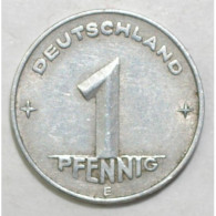 ALLEMAGNE - KM 1 - 1 PFENNIG 1949 E - Muldenhütten - TTB - 1 Pfennig