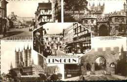 72409599 Lincoln Castle Priory-Gate Cathedral Stonebow And High Street Lincoln - Andere & Zonder Classificatie