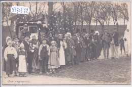 SOMMEVOIRE- CARTE-PHOTO- LA CAVALCADE DES 26 MARS ET 2 AVRIL 1922- NOCE PAYSANNE- RARE AYANT CIRCULE - Autres & Non Classés