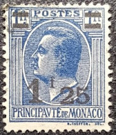 MONACO. Y&T N°109. Prince Louis II. Surchargé. Cachet Discret. - Usados