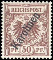 1900, Deutsche Kolonien Karolinen, 6 II, * - Caroline Islands