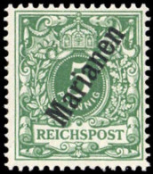 1900, Deutsche Kolonien Marianen, 2 II, * - Isole Marianne