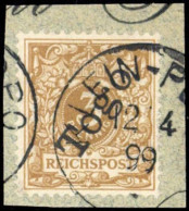 1897, Deutsche Kolonien Togo, 1 B, Briefst. - Togo