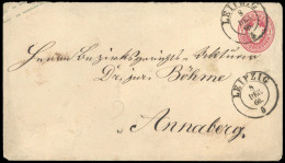 1863, Altdeutschland Sachsen, U 21 A, Brief - Sachsen