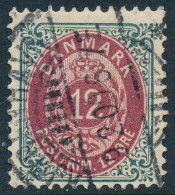 Denmark Danemark Danmark 1896: 12ø Grey/red Bicolour, Fine Used, AFA 26B (DCDK00604) - Used Stamps