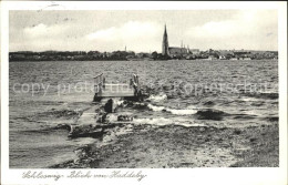 72045479 Schleswig Holstein Blick Von Haddeby Bruecke Schleswig - Schleswig