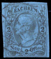 1855, Altdeutschland Sachsen, 10, Gest. - Sachsen