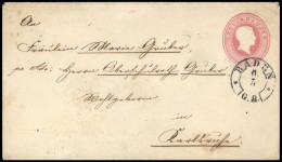 1863, Altdeutschland Baden, U 9 A, Brief - Enteros Postales