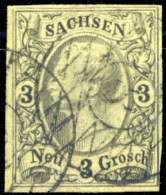 1855, Altdeutschland Sachsen, 11, Gest. - Sachsen