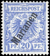 1900, Deutsche Kolonien Marianen, 4 II, * - Islas Maríanas