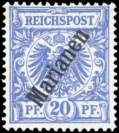 1900, Deutsche Kolonien Marianen, 4 II, * - Isole Marianne
