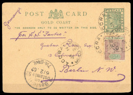 1891, Goldküste, P 2 U.a., Brief - Altri - Africa