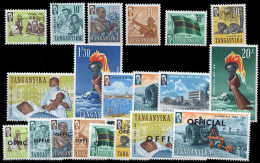 1961, Tanganjika, 98-109 U.a., ** - Altri - Africa