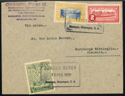 1937, Nicaragua, 836 U.a., Brief - Nicaragua