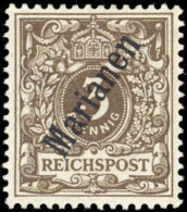 1900, Deutsche Kolonien Marianen, 1 II, * - Isole Marianne