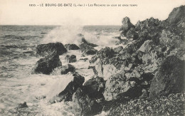 FRANCE - Le Bourg De Batz - Les Rochers Un Jour De Gros Temps - Carte Postale Ancienne - Batz-sur-Mer (Bourg De B.)