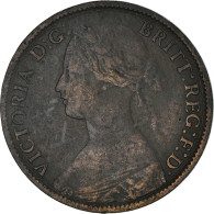 Monnaie, Grande-Bretagne, Victoria, Farthing, 1861, TB+, Bronze, KM:747.2 - B. 1 Farthing