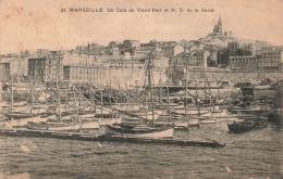 FRANCE - Marseille - Un Coin Du Vieux Port Et Notre Dame De La Garde - Carte Postale Ancienne - Vecchio Porto (Vieux-Port), Saint Victor, Le Panier