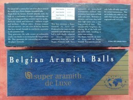 3 BOULES DE BILLARD FRANCAIS "SUPER ARAMITH DE LUXE" - Billares