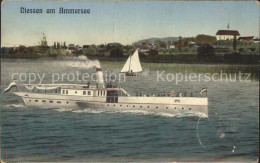 41969991 Diessen Ammersee Dampfer Segelboot Kirche Diessen Ammersee - Diessen