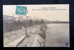 Cp, 07, La Voulte Sur Rhône, Les Quais Du Rhône Et La Vallée, L'Ardèche Pittoresque, Voyagée 1910 - La Voulte-sur-Rhône