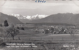 E3836) SAALFELDEN 744m Am Steinernen Meer Gegen Hohe Tauern Und Kitzsteinhorn - Salzburg S/W FOTO AK - Saalfelden