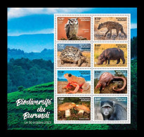 Burundi 2023 Mih. 4022/29 Flora And Fauna. Biodiversity Of Burundi (M/S) MNH ** - Unused Stamps