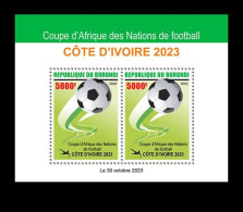 Burundi 2023 Mih. 4042 (Bl.758) Football. 2023 Africa Cup Of Nations In Ivory Coast MNH ** - Unused Stamps