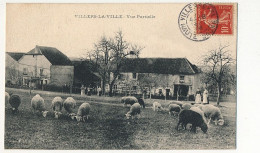 CPA - VILLERS-LA-VILLE (Haute Saône) - Vue Partielle (moutons Au Pré, Bergères Au Fond) - Other & Unclassified