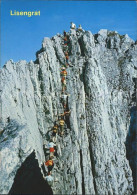 72023883 Bergsteigen Klettern Lisengrat Saentis Abstieg Rotsteinpass  Bergsteige - Alpinisme