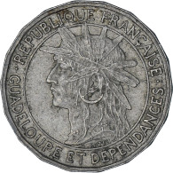 Monnaie, Guadeloupe, 50 Centimes, 1921, TTB+, Cupro-nickel, KM:45 - Andere & Zonder Classificatie