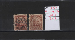 PRIX FIXE Obl  151 YT 145A  MIC 307 SCOT 313 GIB D. Webster 1902 1903 Etats Unis 58/04 Dentelée 3 Cotés 2 Teintes - Used Stamps