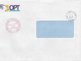 Cachet Manuel De Nouméa CTP _ Enveloppe De Sevice Clientèle De L'OPT - Briefe U. Dokumente