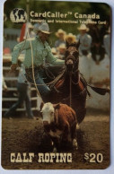 Canada Cardcaller $20  MINT Prepaid - Calf Roping - Kanada