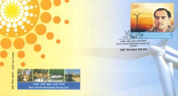 INDIA - 2004 - FDC STAMP OF RAJIV GANDHI RENEWABLE ENERGY DAY. - Briefe U. Dokumente