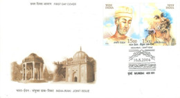 INDIA - 2004 - FDC STAMPS OF INDIA - IRAN JOINT ISSUE. - Brieven En Documenten