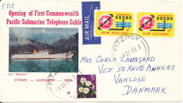 New Zealand FDC 3-12-1963 Opening Of First Commonwealth Pacific Submarine Telephone Cabel Sydney - Auckland - Suva - FDC